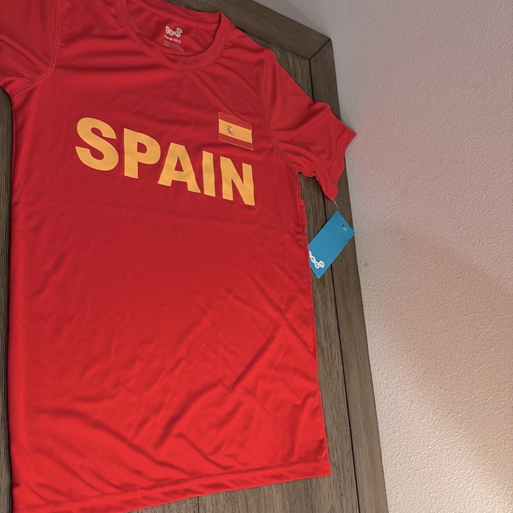❌SOLD❌ NWT [Gen2] Spain World Cup Soccer Performance Shirt Youth M 10/12 - Picture 3 of 9